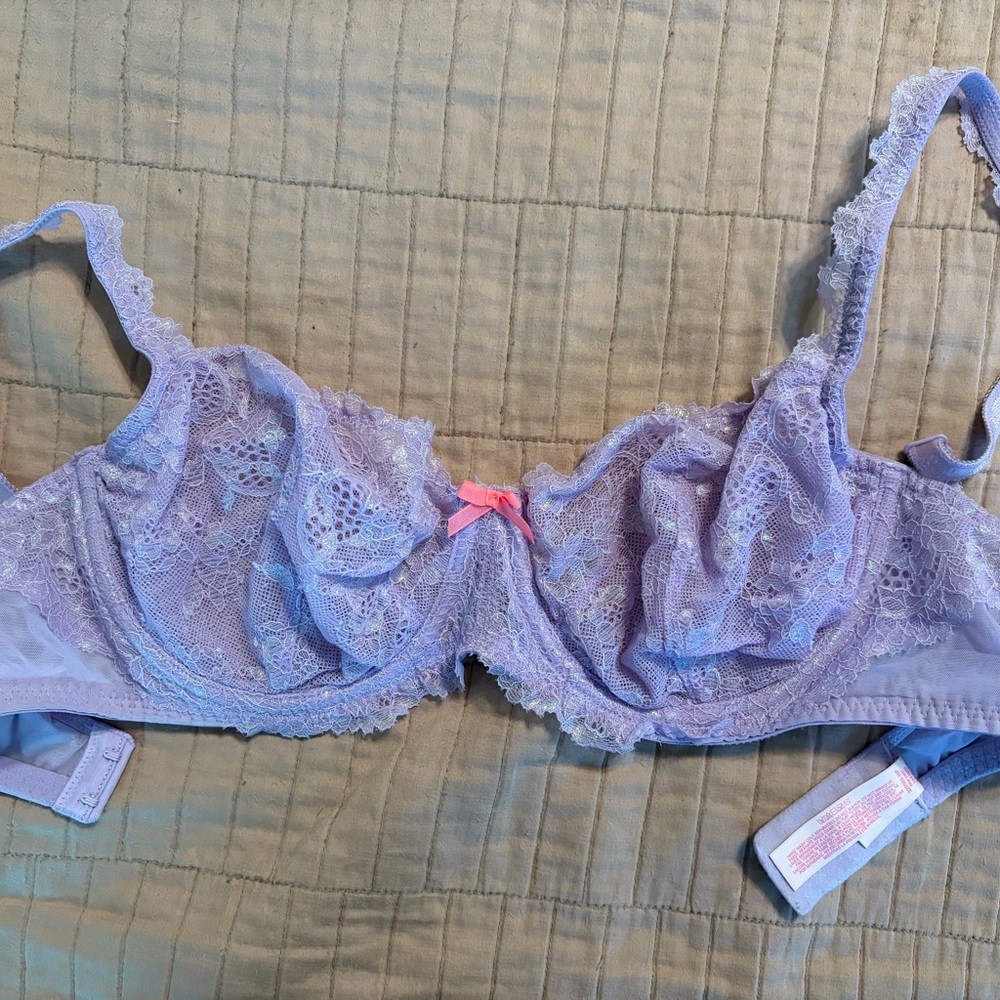 38 - FINAL OFFER! Victoria's Secret Dream Angels Lavender Lace Bra - 34DD